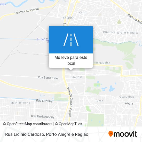 Rua Licínio Cardoso mapa