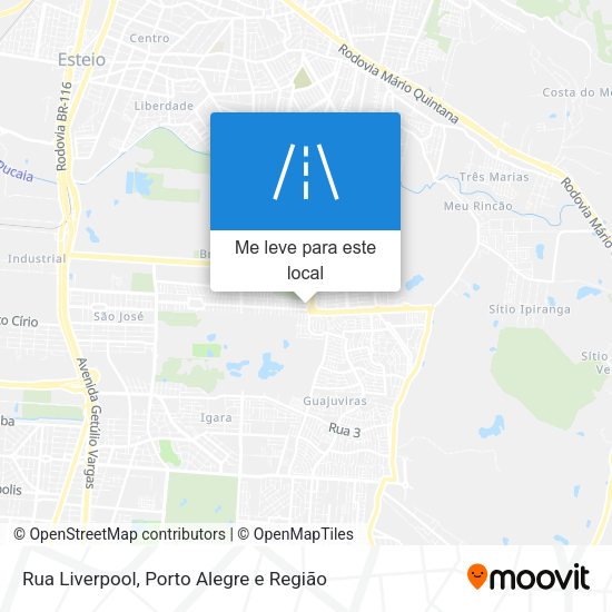 Rua Liverpool mapa