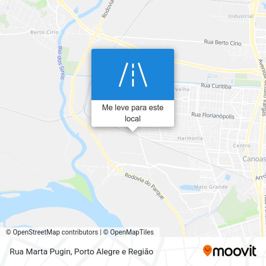 Rua Marta Pugin mapa