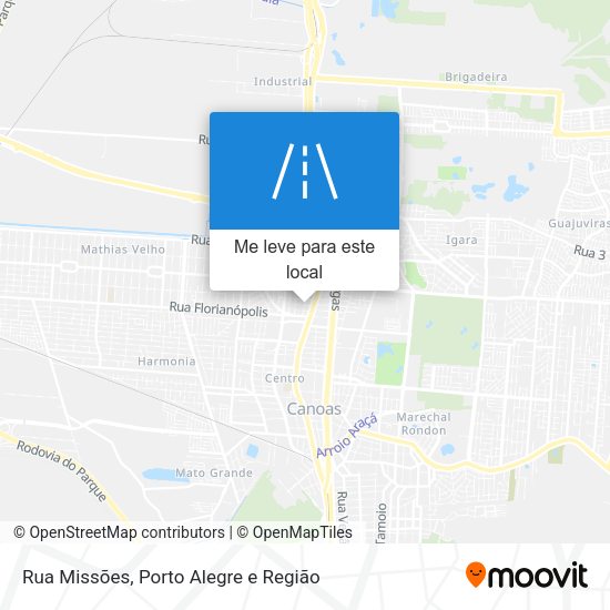 Rua Missões mapa