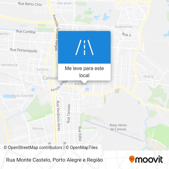 Rua Monte Castelo mapa