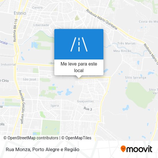 Rua Monza mapa
