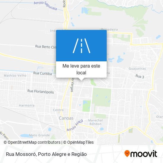 Rua Mossoró mapa