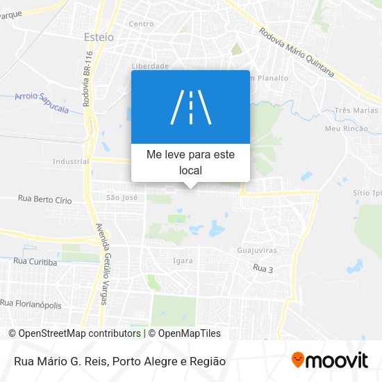 Rua Mário G. Reis mapa