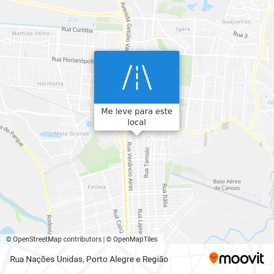 Rua Nações Unidas mapa