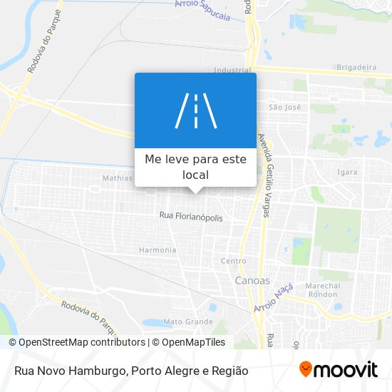 Rua Novo Hamburgo mapa