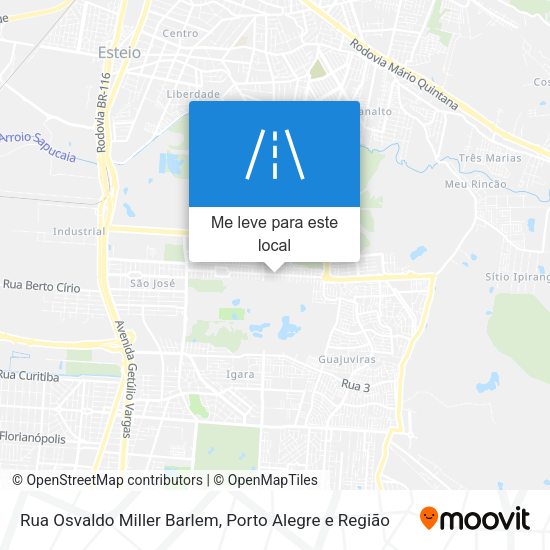 Rua Osvaldo Miller Barlem mapa