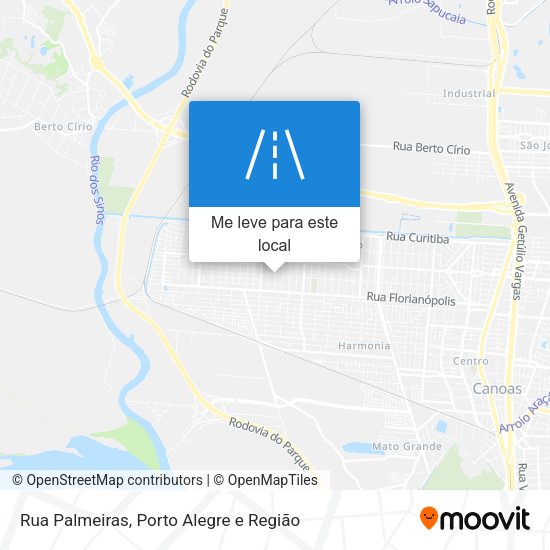 Rua Palmeiras mapa
