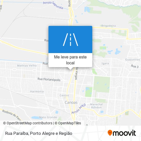 Rua Paraíba mapa