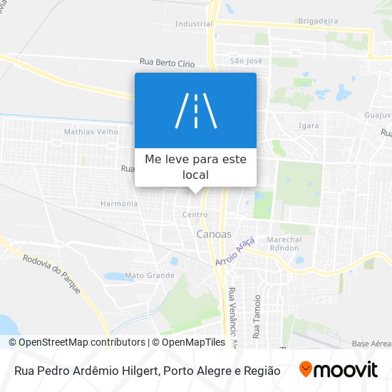 Rua Pedro Ardêmio Hilgert mapa