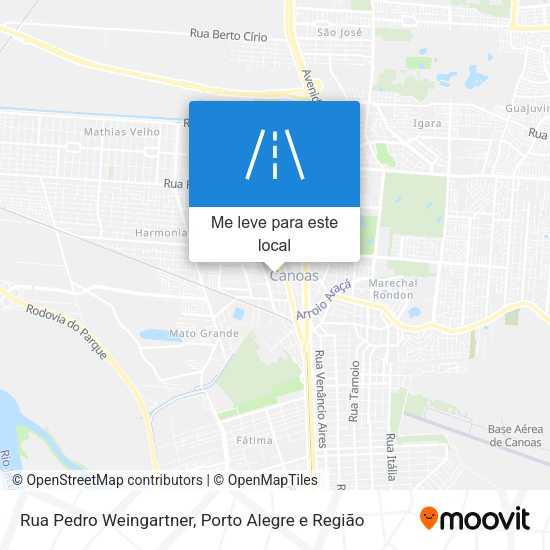 Rua Pedro Weingartner mapa