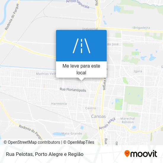 Rua Pelotas mapa