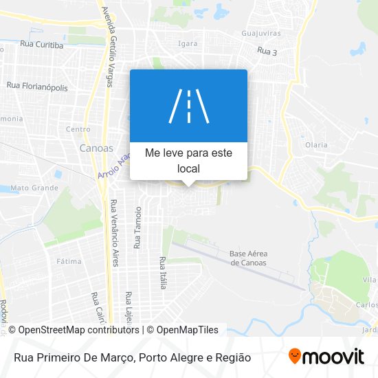 Rua Primeiro De Março mapa