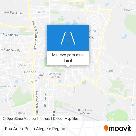 Rua Áries mapa