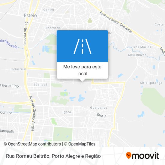 Rua Romeu Beltrão mapa