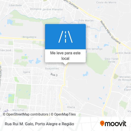 Rua Rui M. Galo mapa