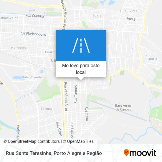 Rua Santa Teresinha mapa