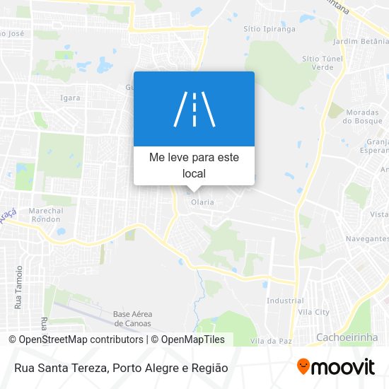 Rua Santa Tereza mapa