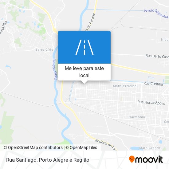 Rua Santiago mapa