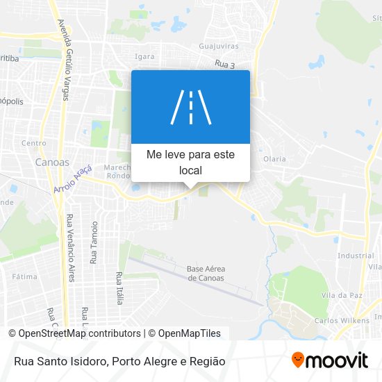 Rua Santo Isidoro mapa