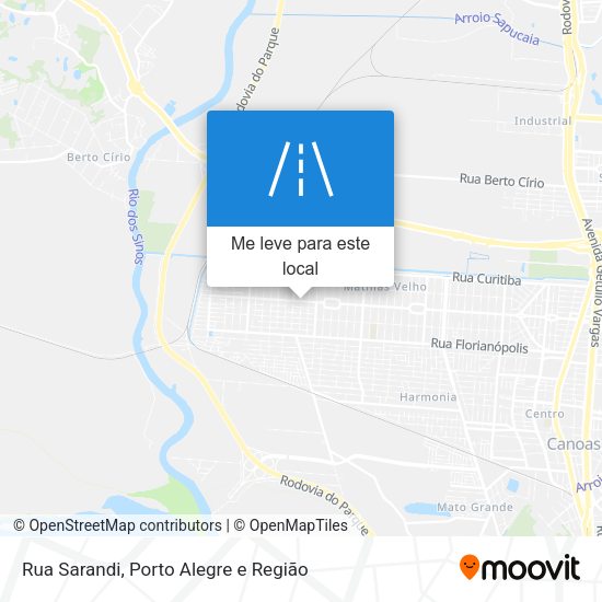 Rua Sarandi mapa