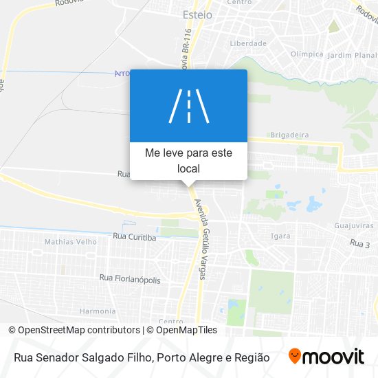 Rua Senador Salgado Filho mapa