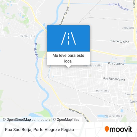 Rua São Borja mapa