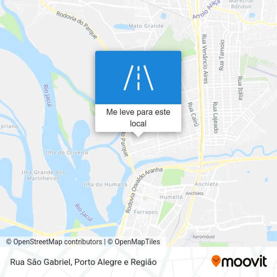 Rua São Gabriel mapa