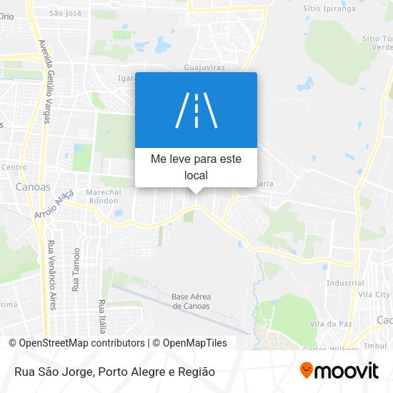 Rua São Jorge mapa