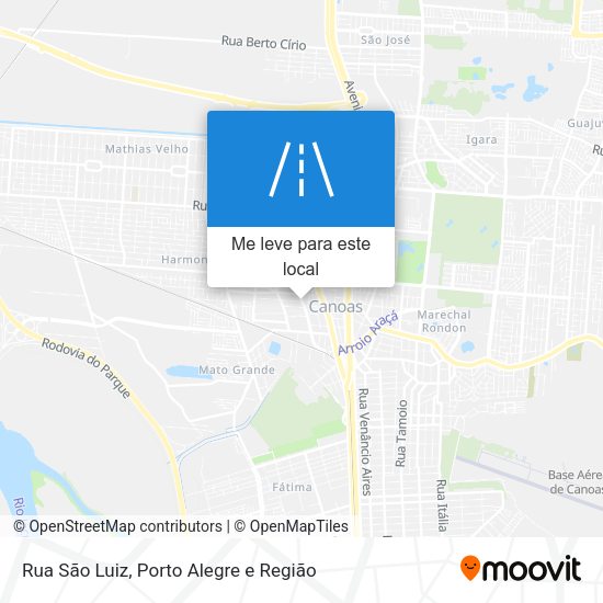 Rua São Luiz mapa