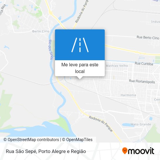 Rua São Sepé mapa