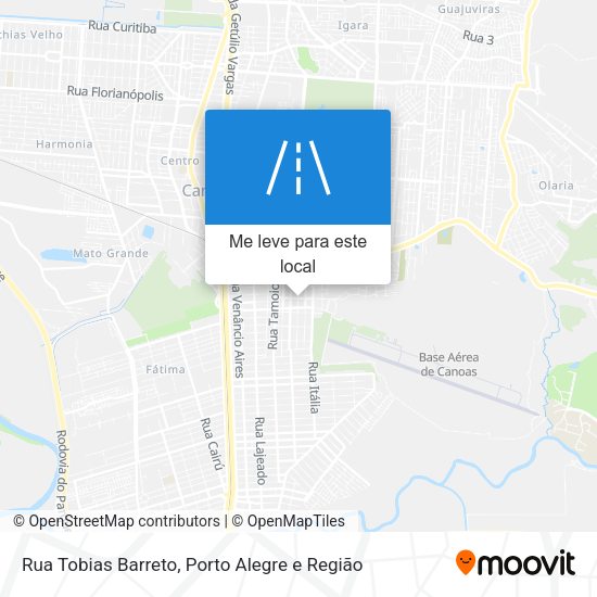 Rua Tobias Barreto mapa