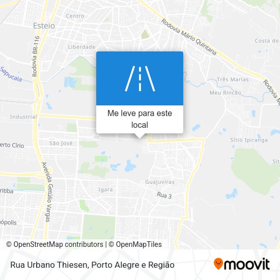 Rua Urbano Thiesen mapa