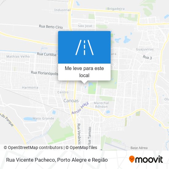 Rua Vicente Pacheco mapa