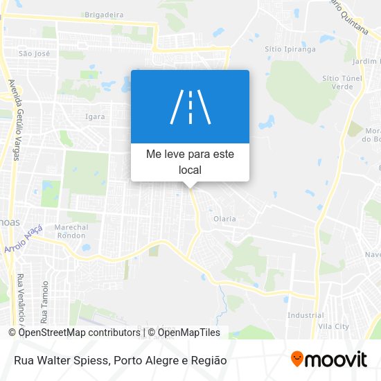 Rua Walter Spiess mapa