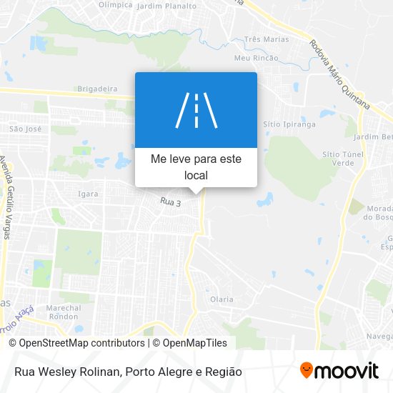 Rua Wesley Rolinan mapa