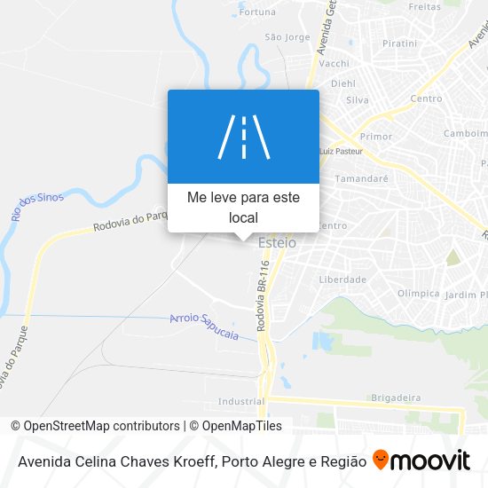 Avenida Celina Chaves Kroeff mapa
