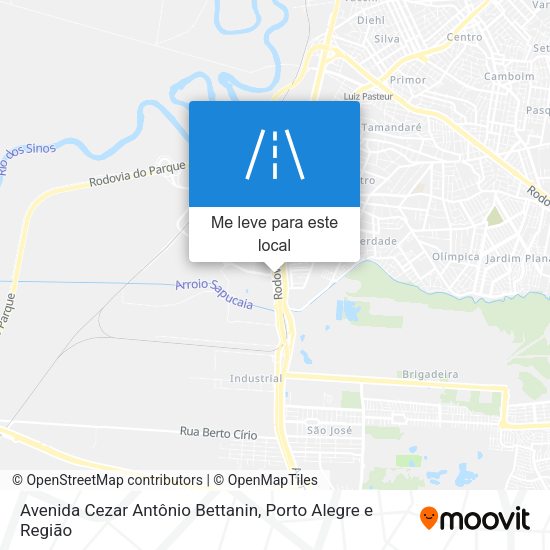 Avenida Cezar Antônio Bettanin mapa
