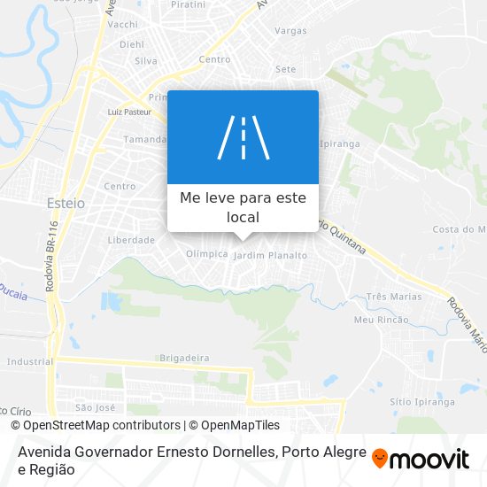 Avenida Governador Ernesto Dornelles mapa