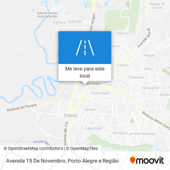 Avenida 15 De Novembro mapa