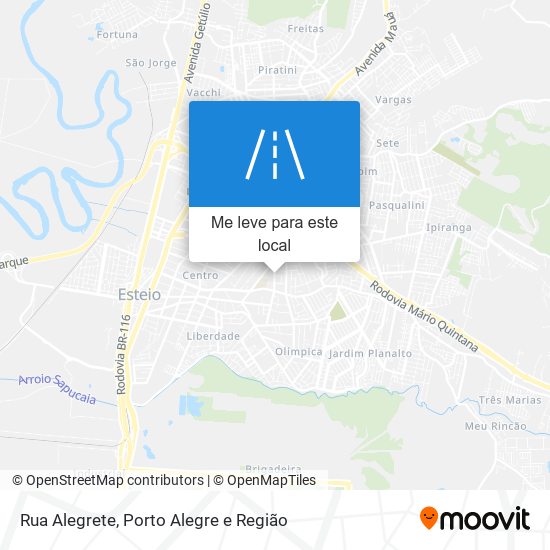 Rua Alegrete mapa