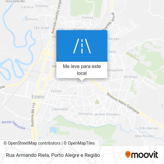 Rua Armando Riela mapa