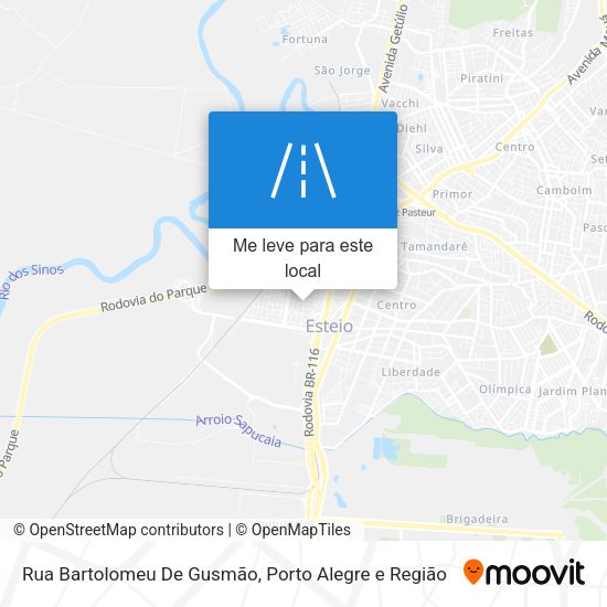 Rua Bartolomeu De Gusmão mapa
