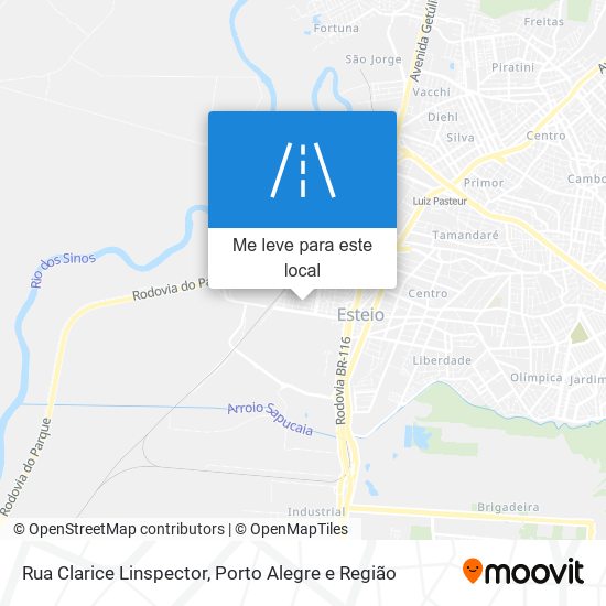 Rua Clarice Linspector mapa