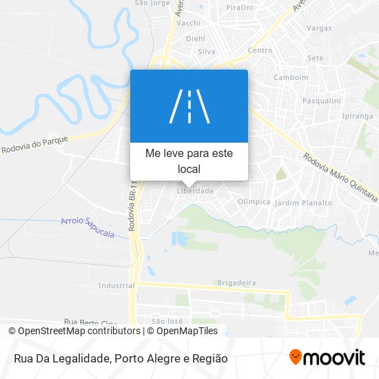 Rua Da Legalidade mapa