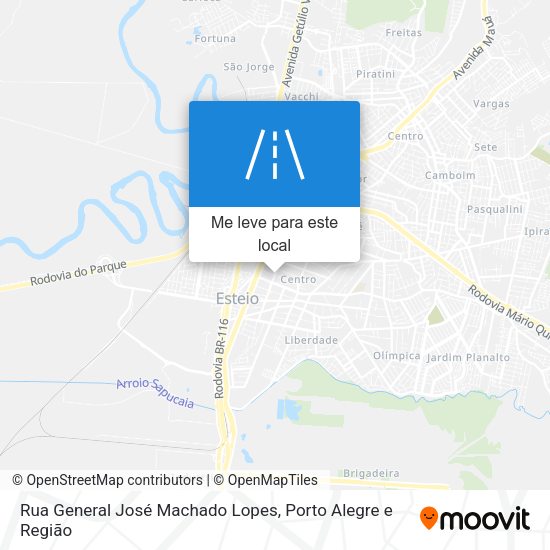 Rua General José Machado Lopes mapa
