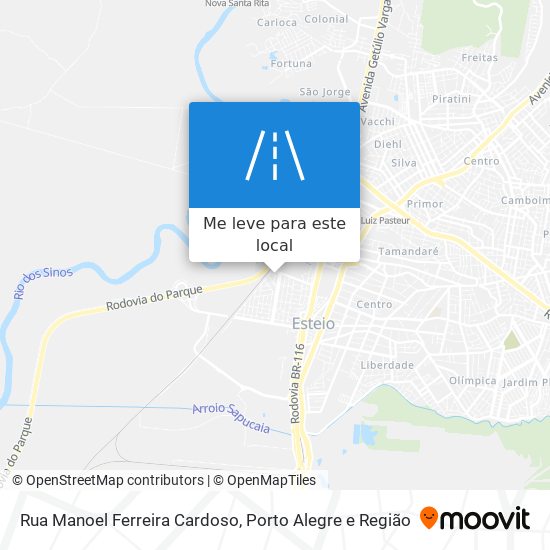 Rua Manoel Ferreira Cardoso mapa