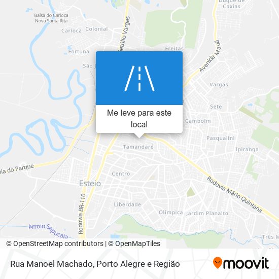 Rua Manoel Machado mapa