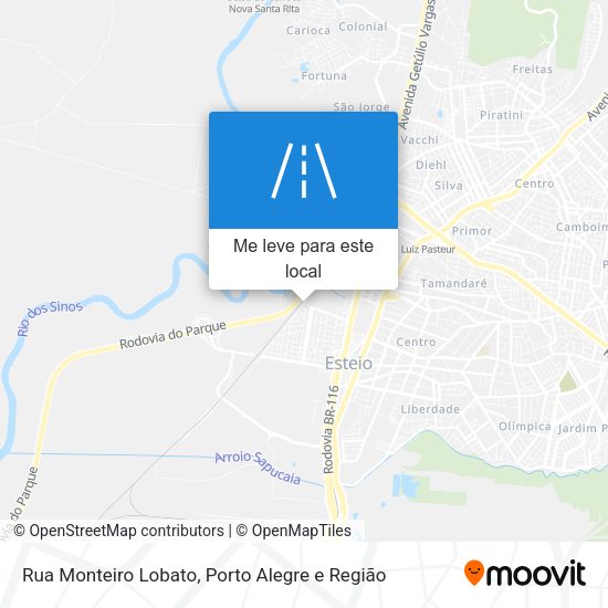 Rua Monteiro Lobato mapa