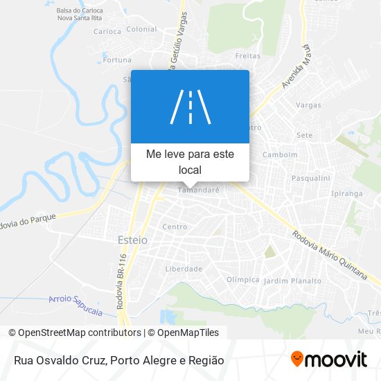 Rua Osvaldo Cruz mapa